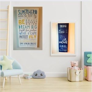 Kids Construction Themed Canvas Print